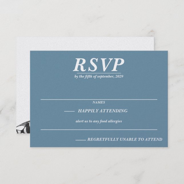 Scuba Couple RSVP Card (Front/Back)