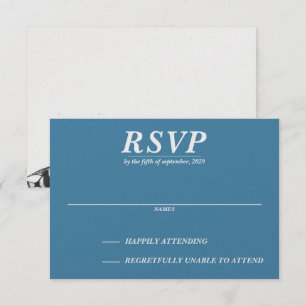 Scuba Couple RSVP Card