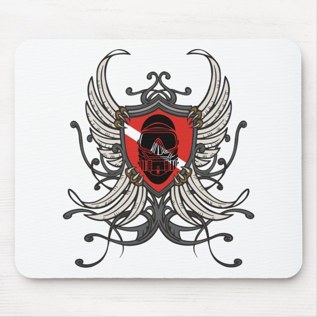 SCUBA CREST MOUSE PAD (Front)