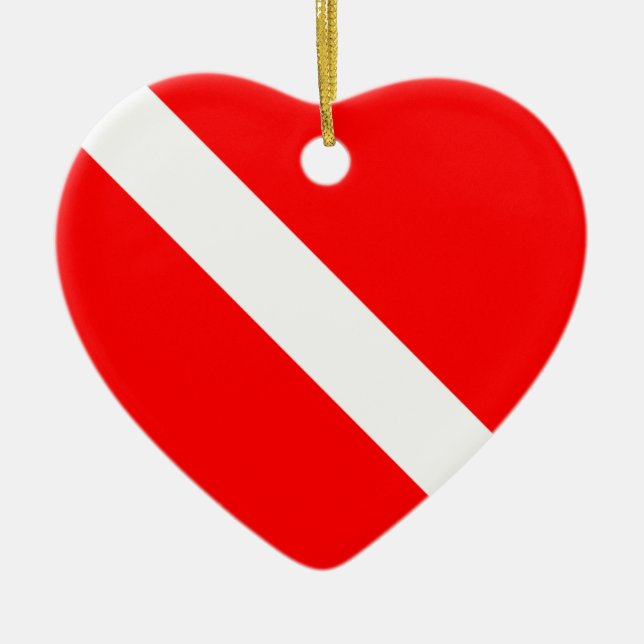 Scuba Dive Flag Ornament (customise it) (Front)