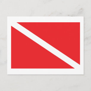 SCUBA Dive Flag Postcard