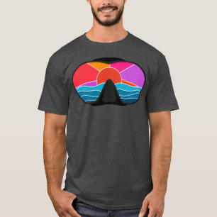 scuba dive mask sunset T-Shirt