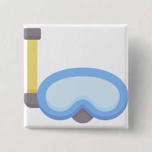 Scuba diver 15 cm square badge