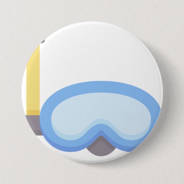 Scuba diver 7.5 cm round badge (Front)