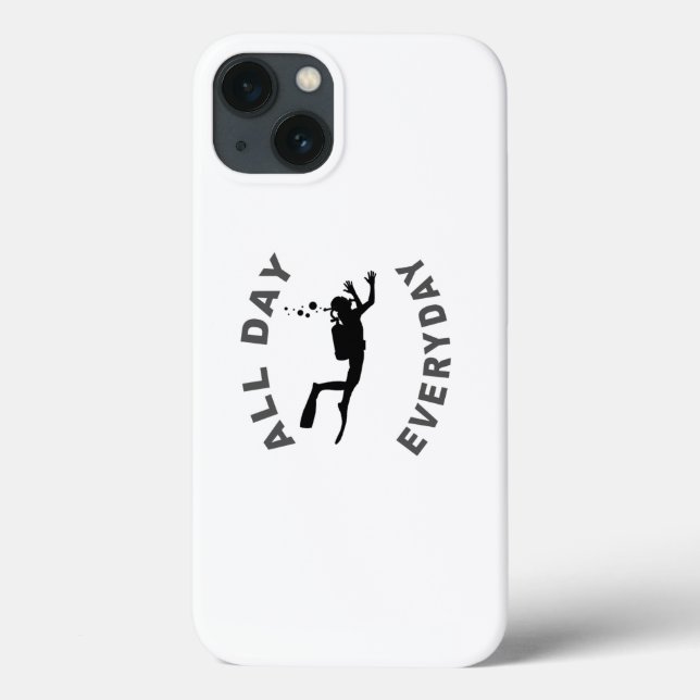 Scuba Diver All Day Everyday R Case-Mate iPhone Case (Back)