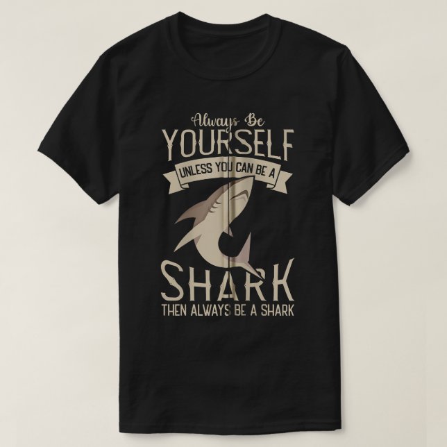 Scuba Diver Be A Shark Funny Week Of Sharks Event  T-Shirt (Design Front)