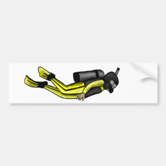 scuba diver bumper sticker