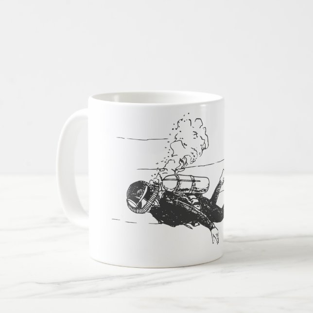 Scuba Diver Coffee Mug (Front Left)