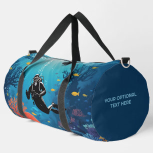 Scuba Diver custom name Duffle Bag