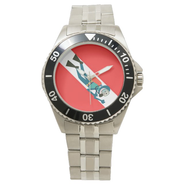 SCUBA DIVER , DEPTH DIVER WATCH (Front)