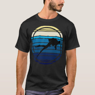 Scuba Diver Diving Blue Waves T-Shirt