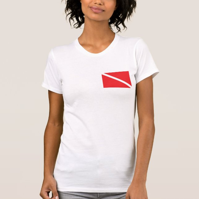 SCUBA Diver Down Flag T-Shirt (Front)