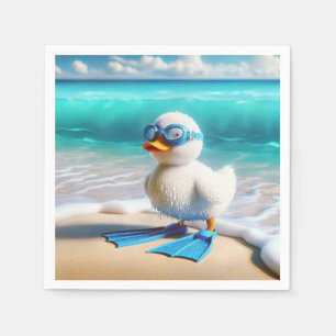 Scuba Diver Duckling Napkin