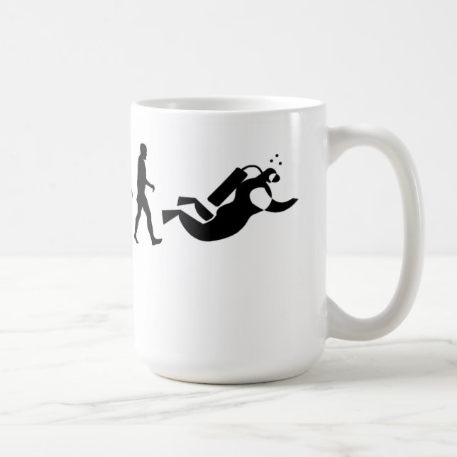 Scuba Diver Evolution Mug (Right)