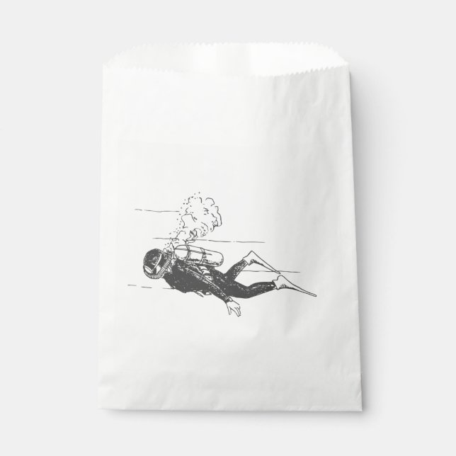 Scuba Diver Favour Bag (Front)