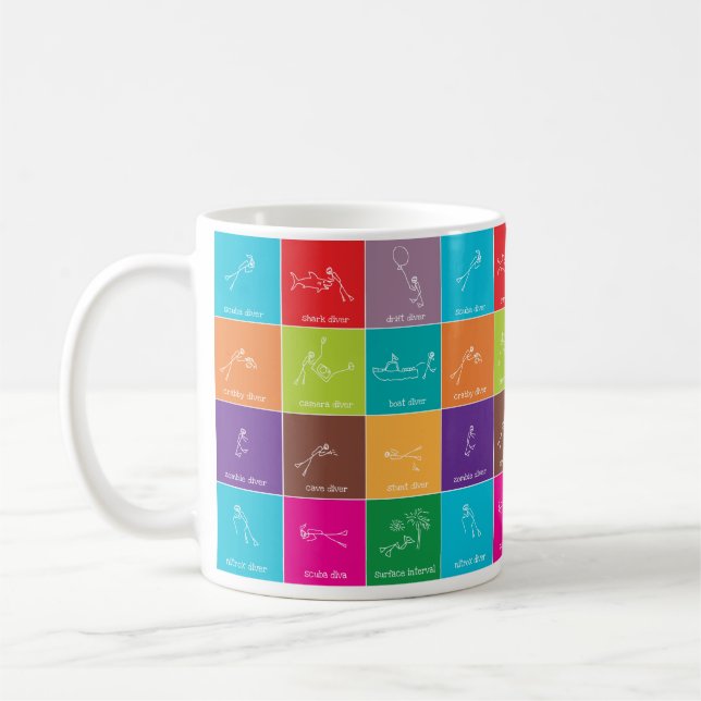 Scuba Diver Identification Card Mug (Left)