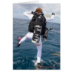 Scuba Diver Jump