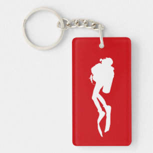 Scuba Diver Key Ring