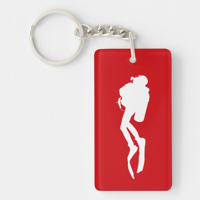 Scuba Diver Key Ring (Front)