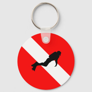 Scuba Diver Key Ring