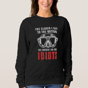 Scuba Diver Mask Diving Underwater Snorkel Reef Oc Sweatshirt