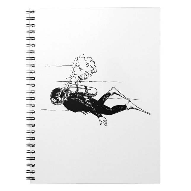 Scuba Diver Notebook (Front)