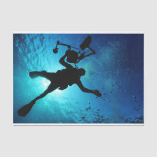 Scuba Diver Ocean Decoupage Tissue Paper