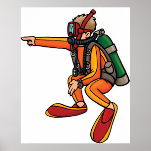 Scuba Diver Poster