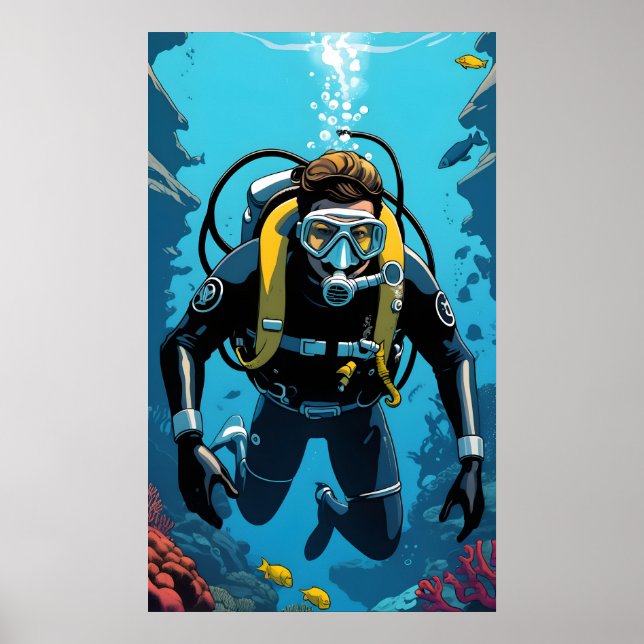 Scuba Diver Poster (Front)