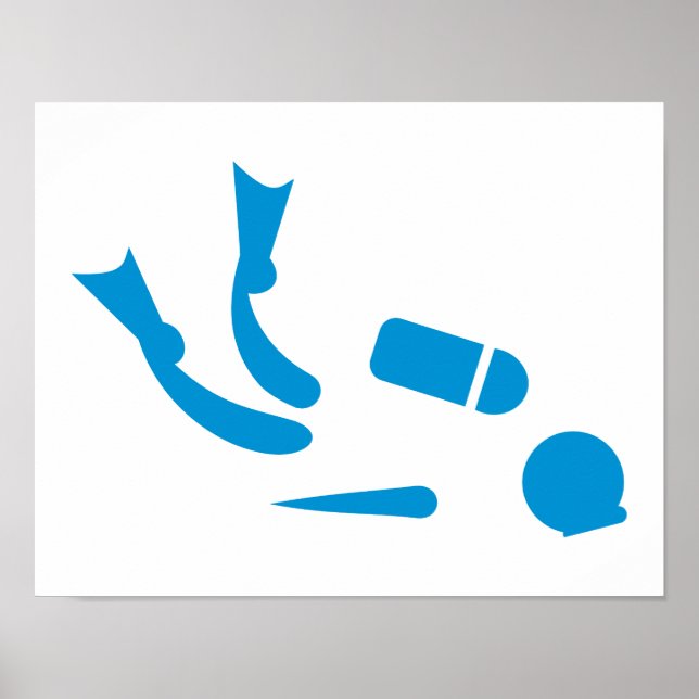 Scuba diver poster (Front)