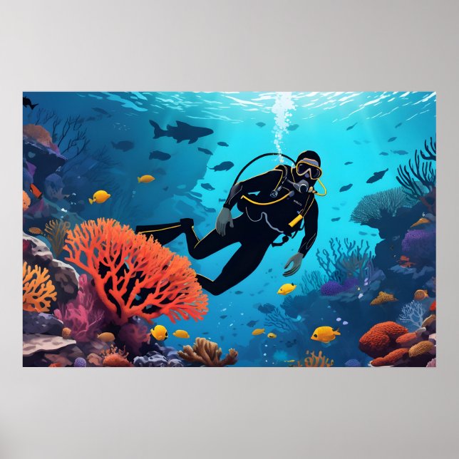 Scuba Diver Poster (Front)