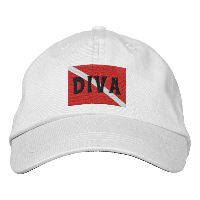 SCUBA Diver "SCUBA Diva" Embroidered Cap (Front)