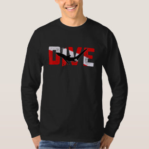 Scuba Diver Thresher Shark Diving Vintage Dive Fla T-Shirt