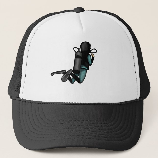 Scuba Diver Trucker Hat (Front)