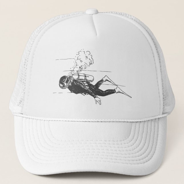 Scuba Diver Trucker Hat (Front)