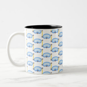 Scuba diver Two-Tone coffee mug