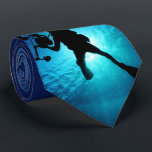 Scuba Diver Under Water Camera Blue Necktie<br><div class="desc">Scuba Diver Under Water Camera Blue Necktie</div>