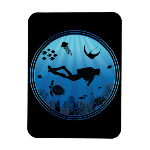 Scuba Diver Underwater Magnet