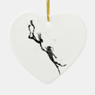 Scuba Divers Ceramic Ornament