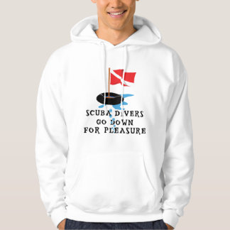 Scuba Divers Go Down For Pleasure Hoodie