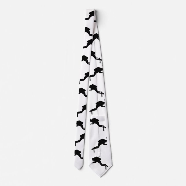 "Scuba Diver's Neck Ties" Tie (Back)