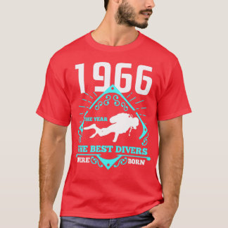 Scuba Diving 1966 Birthday Present Diver Gift T-Shirt