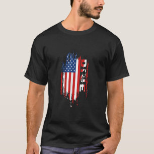 Scuba Diving America USA Flag Snorkelling Team Div T-Shirt