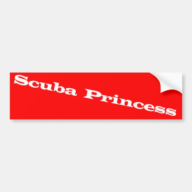 scuba diving bumper sticker (Front)