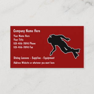Scuba Diving Business Cards