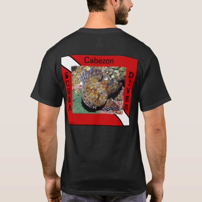 Scuba Diving Cabezon Shirts (Back)