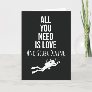 Scuba Diving Cards Diver Snorkelling Sports