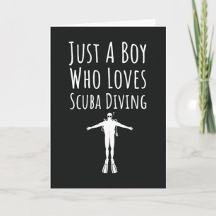 Scuba Diving Cards For Kids Boy Diver