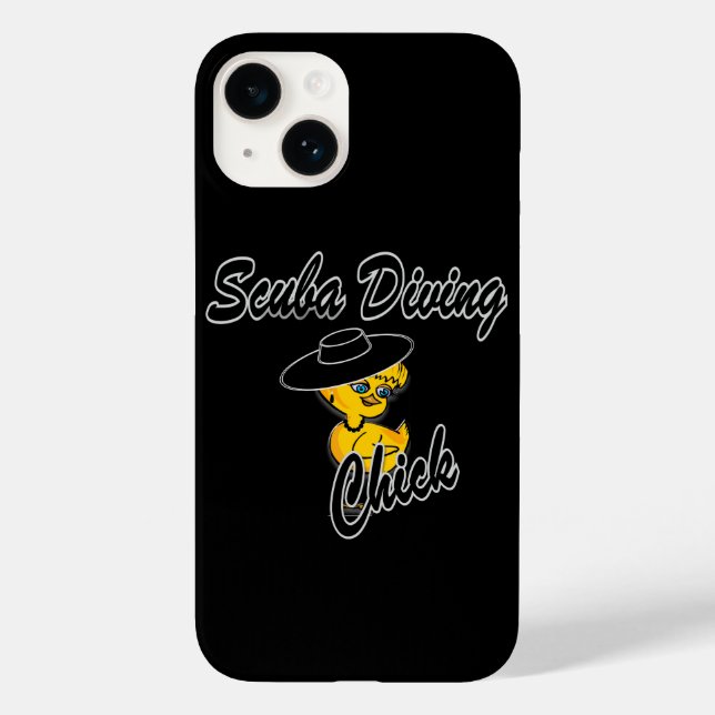 Scuba Diving Chick #4 Case-Mate iPhone Case (Back)