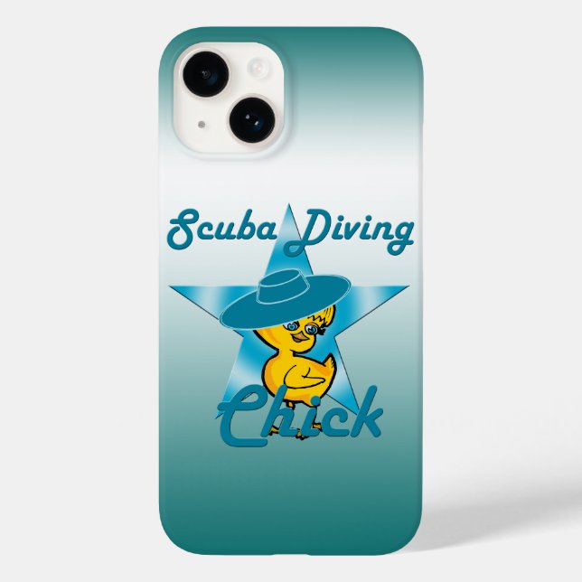 Scuba Diving Chick #7 Case-Mate iPhone Case (Back)